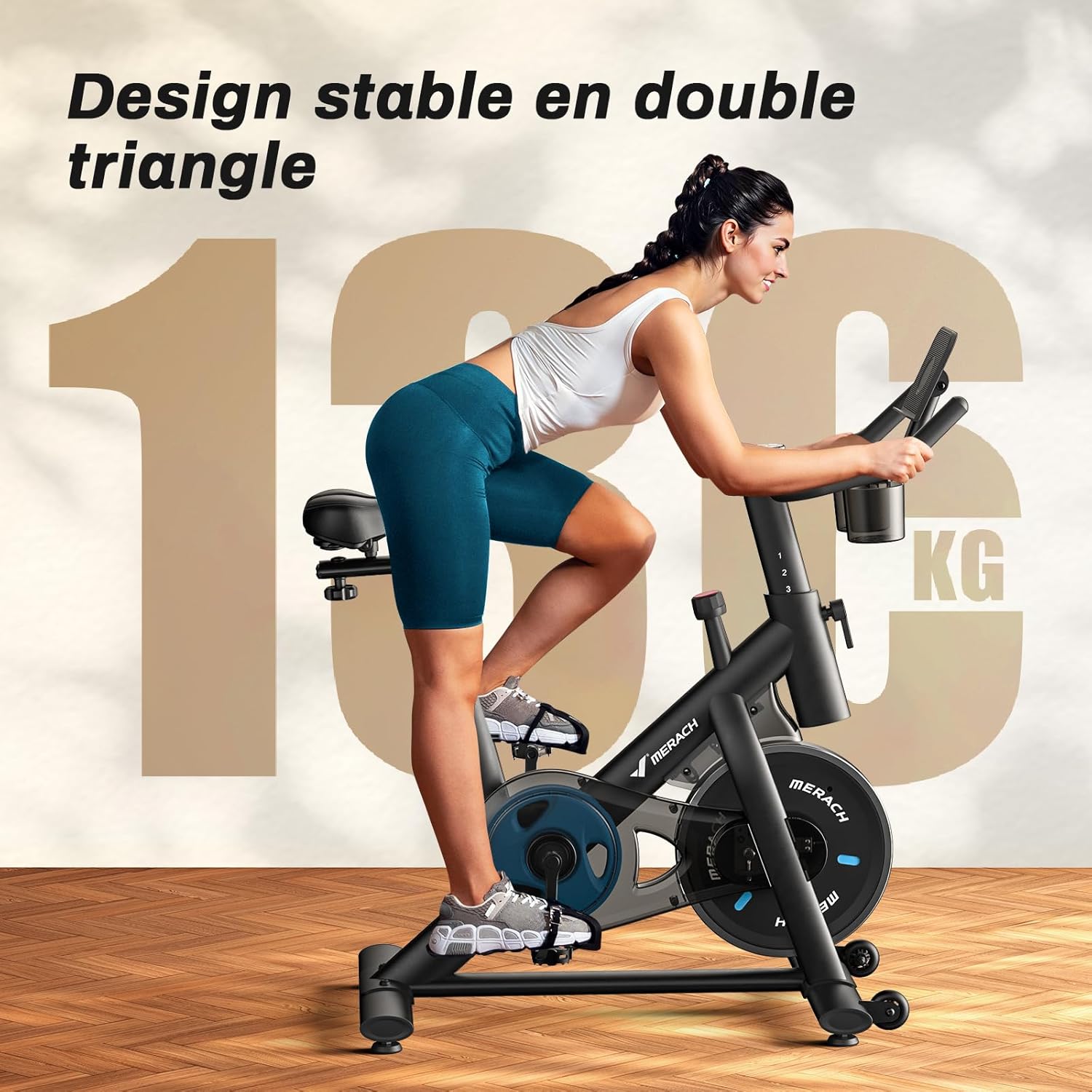 Vélo d'appartement Connecté